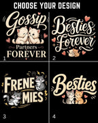 Meow Besties Cotton Tshirt Billien LLC 