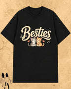 Meow Besties Cotton Tshirt Billien LLC 