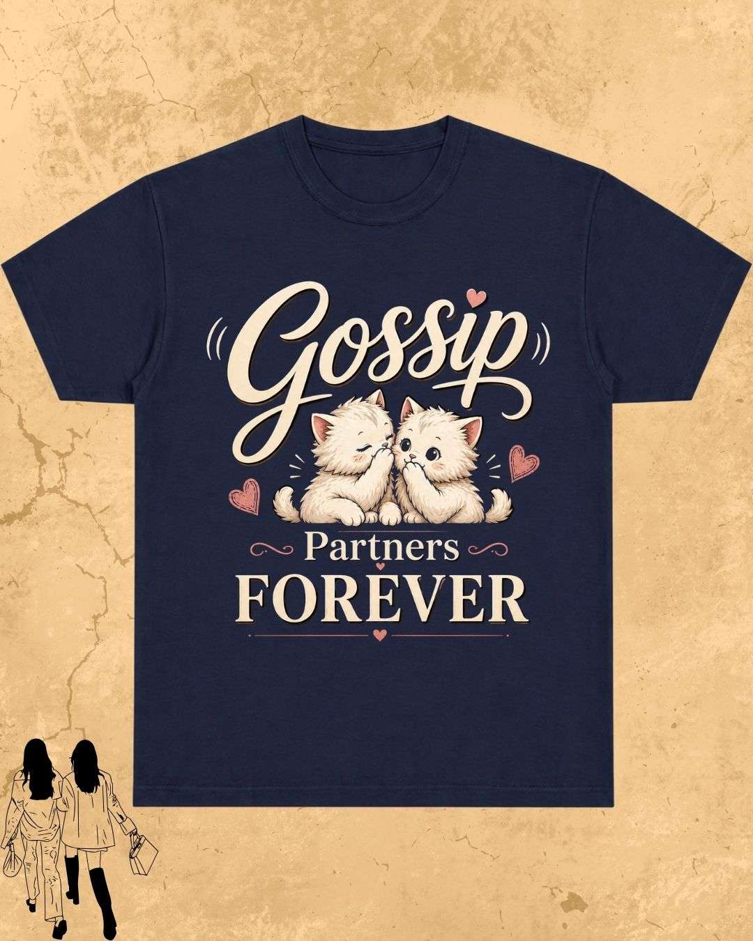 Meow Besties Cotton Tshirt Billien LLC 