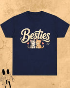 Meow Besties Cotton Tshirt Swiftsoul