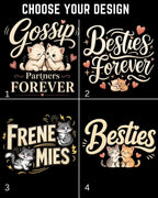 Meow Besties Cotton Tshirt Swiftsoul