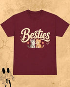 Meow Besties Cotton Tshirt Swiftsoul