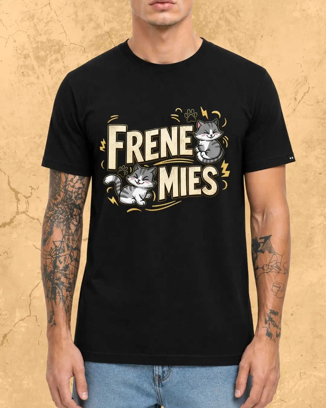 Meow Besties Cotton Tshirt Swiftsoul