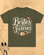Meow Besties Cotton Tshirt Swiftsoul