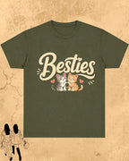 Meow Besties Cotton Tshirt Swiftsoul