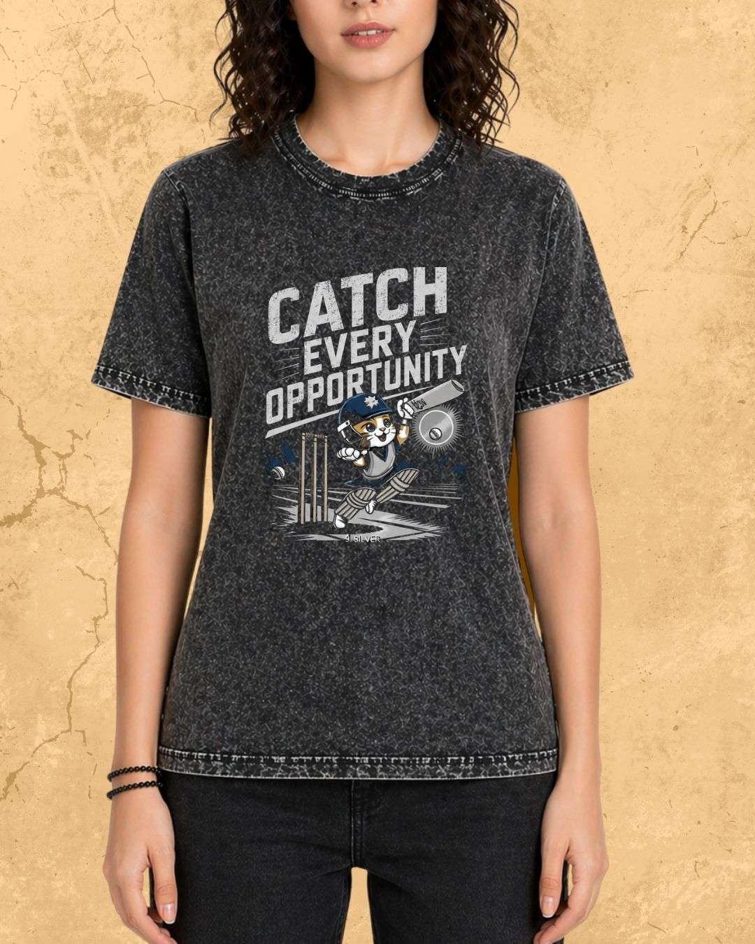 Meow Cricket Champion Cotton Tee Billien LLC 