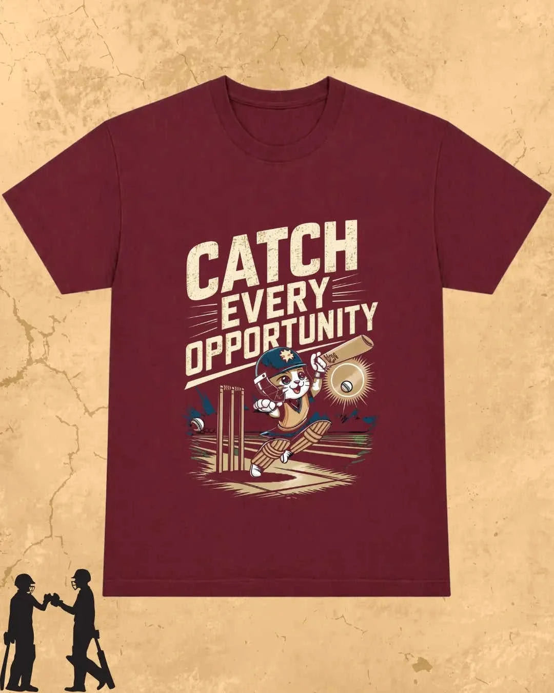 Meow Cricket Champion Cotton Tee Swiftsoul