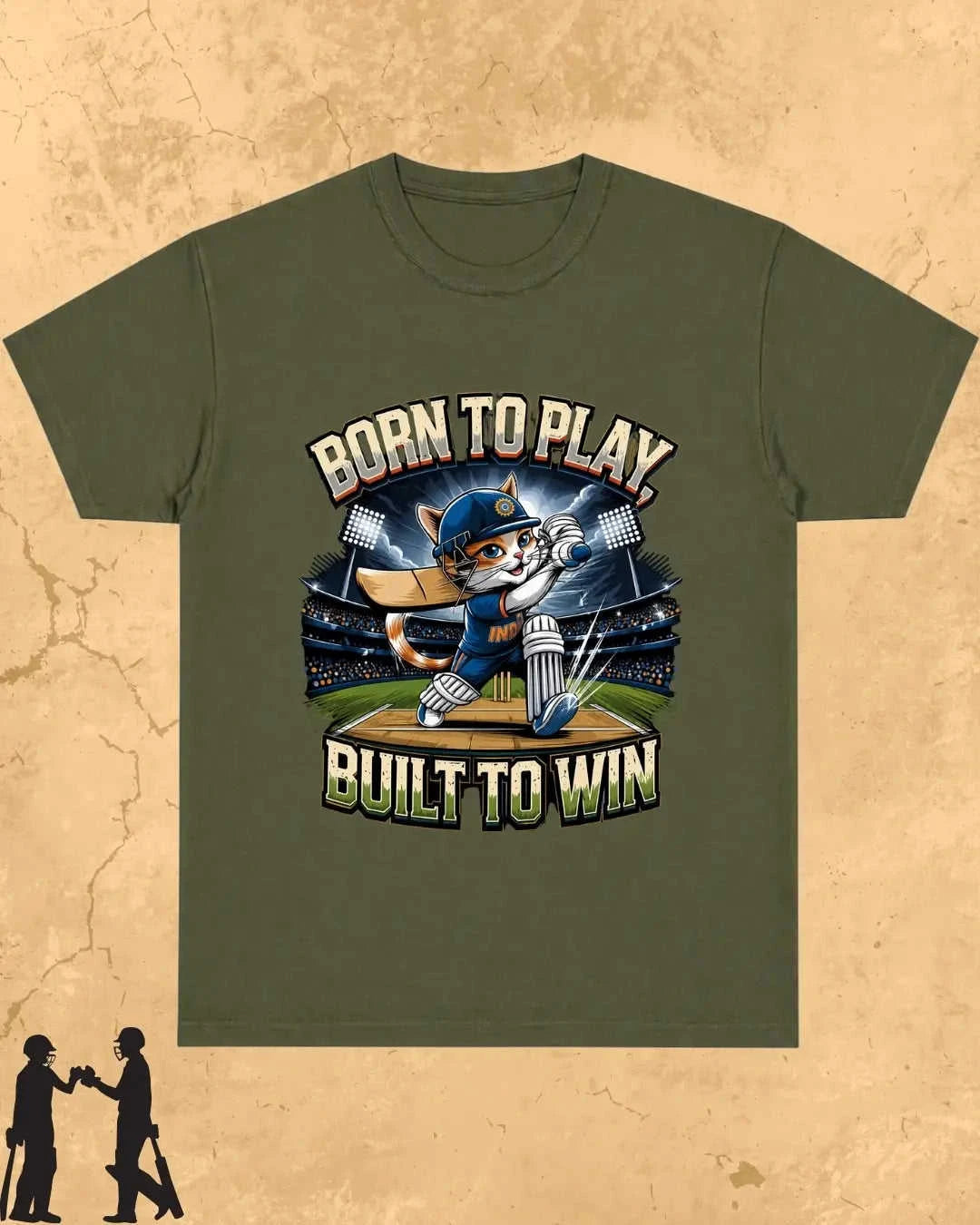 Meow Cricket Champion Cotton Tee Swiftsoul