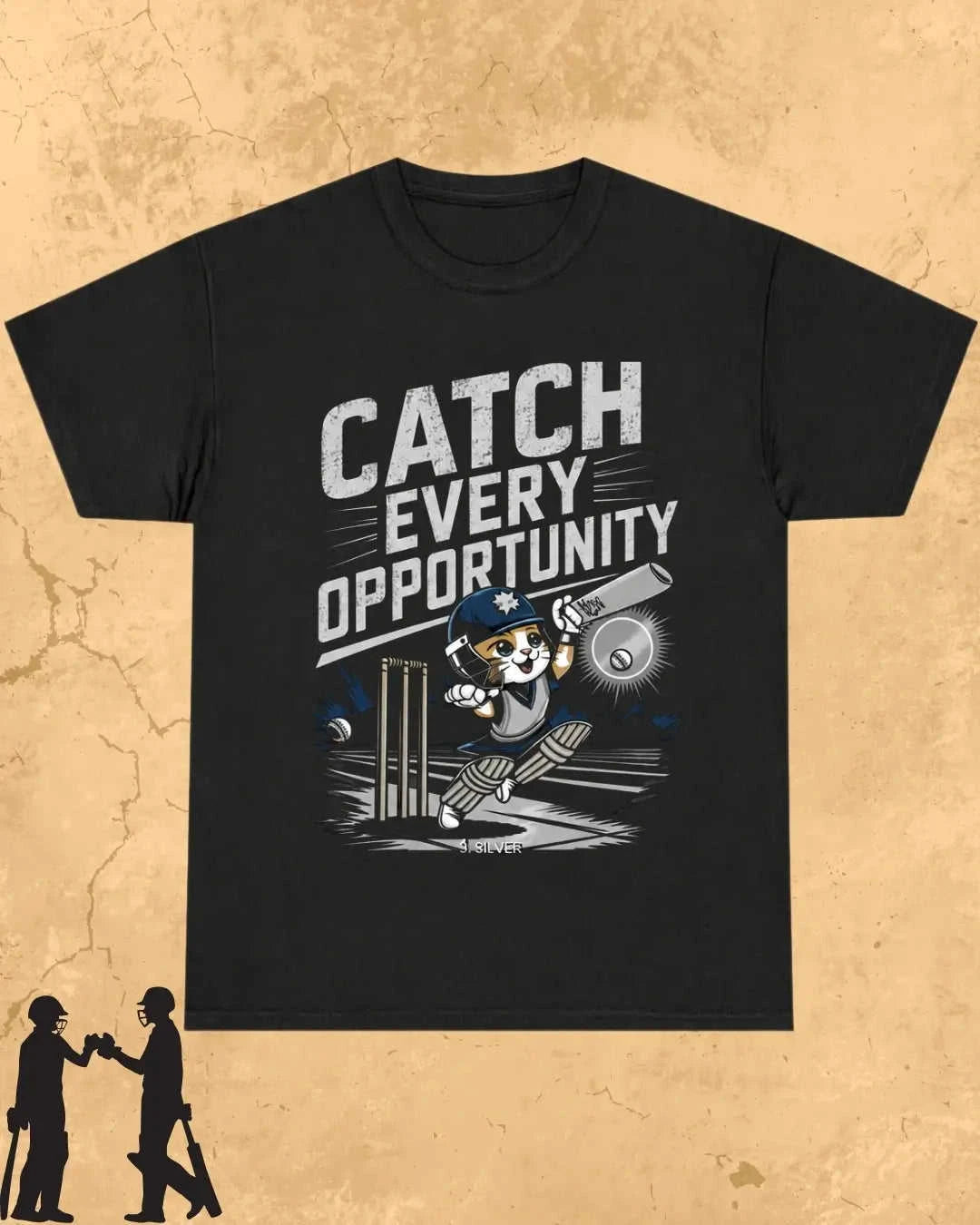 Meow Cricket Champion Cotton Tee Swiftsoul