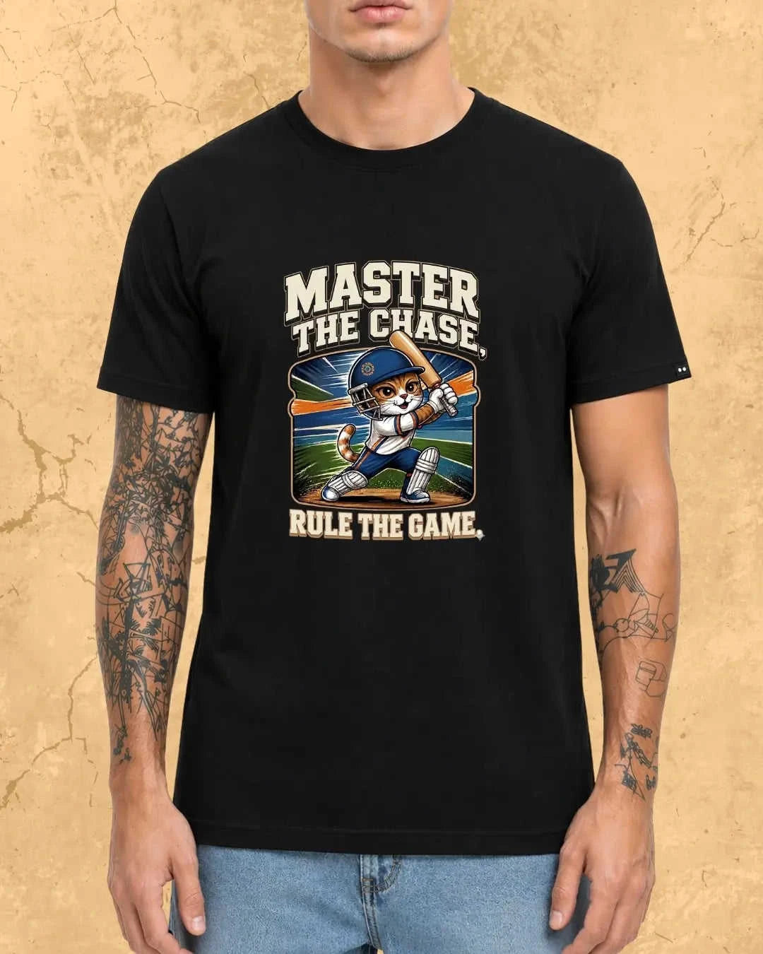 Meow Cricket Champion Cotton Tee Swiftsoul