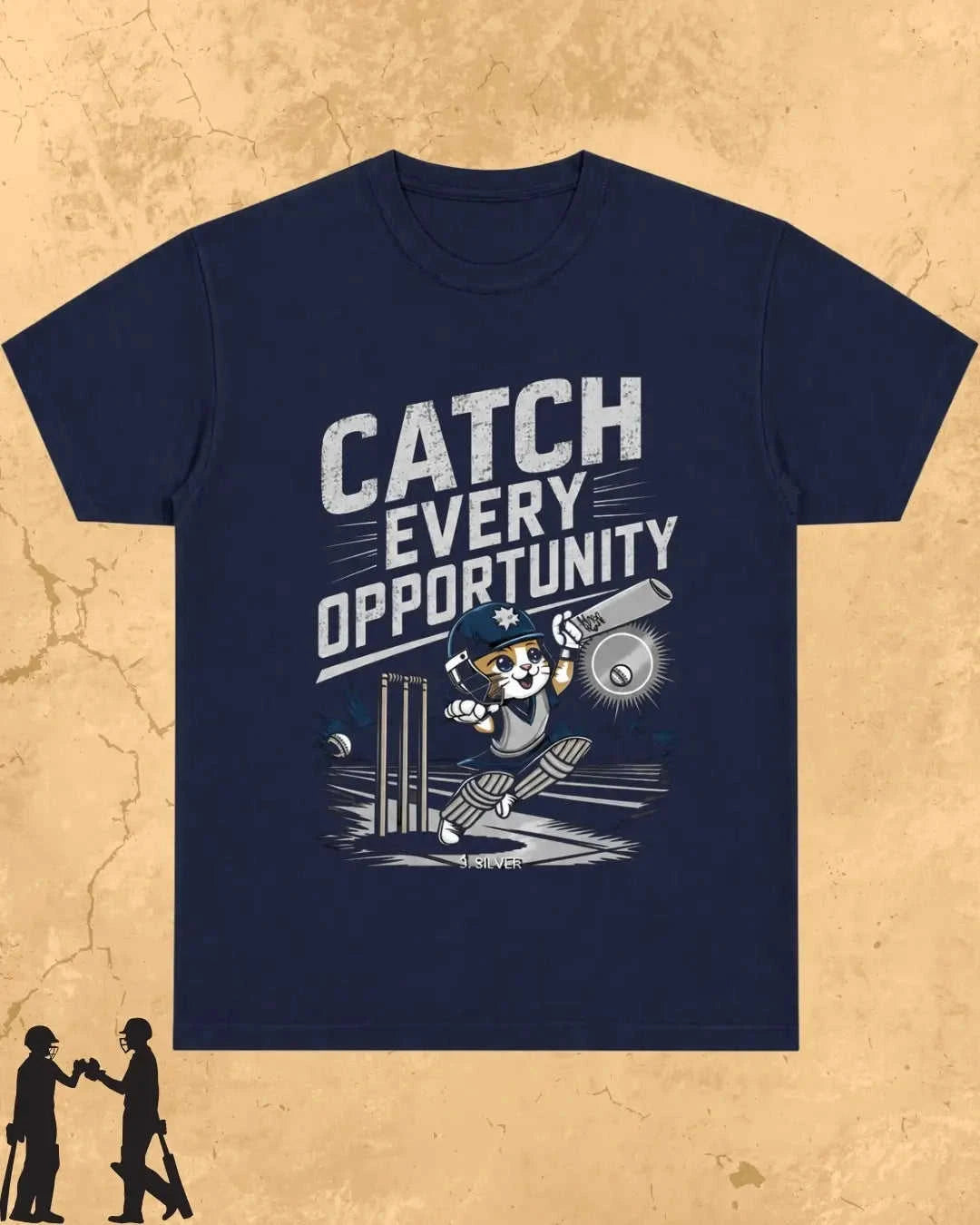 Meow Cricket Champion Cotton Tee Swiftsoul