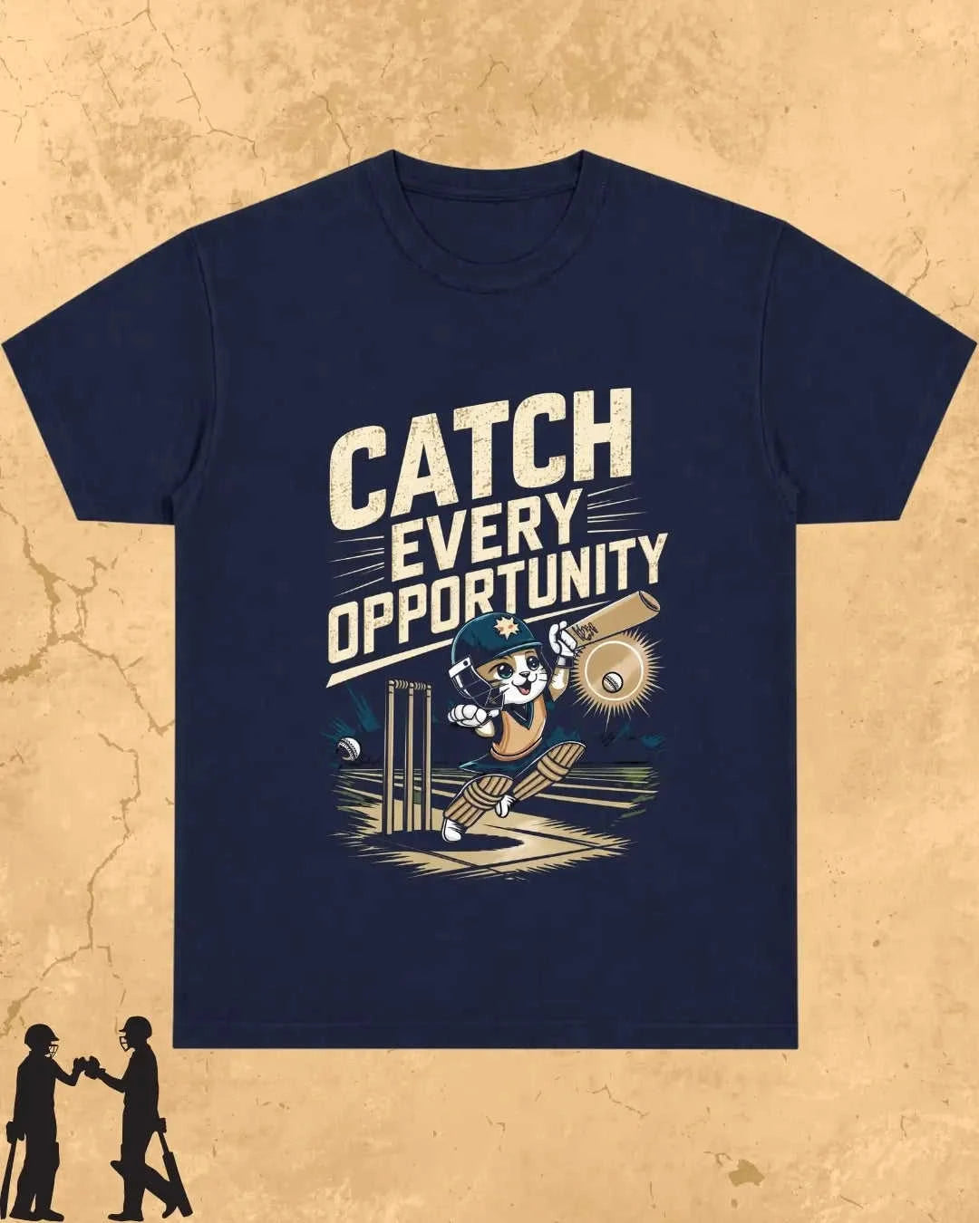 Meow Cricket Champion Cotton Tee Swiftsoul
