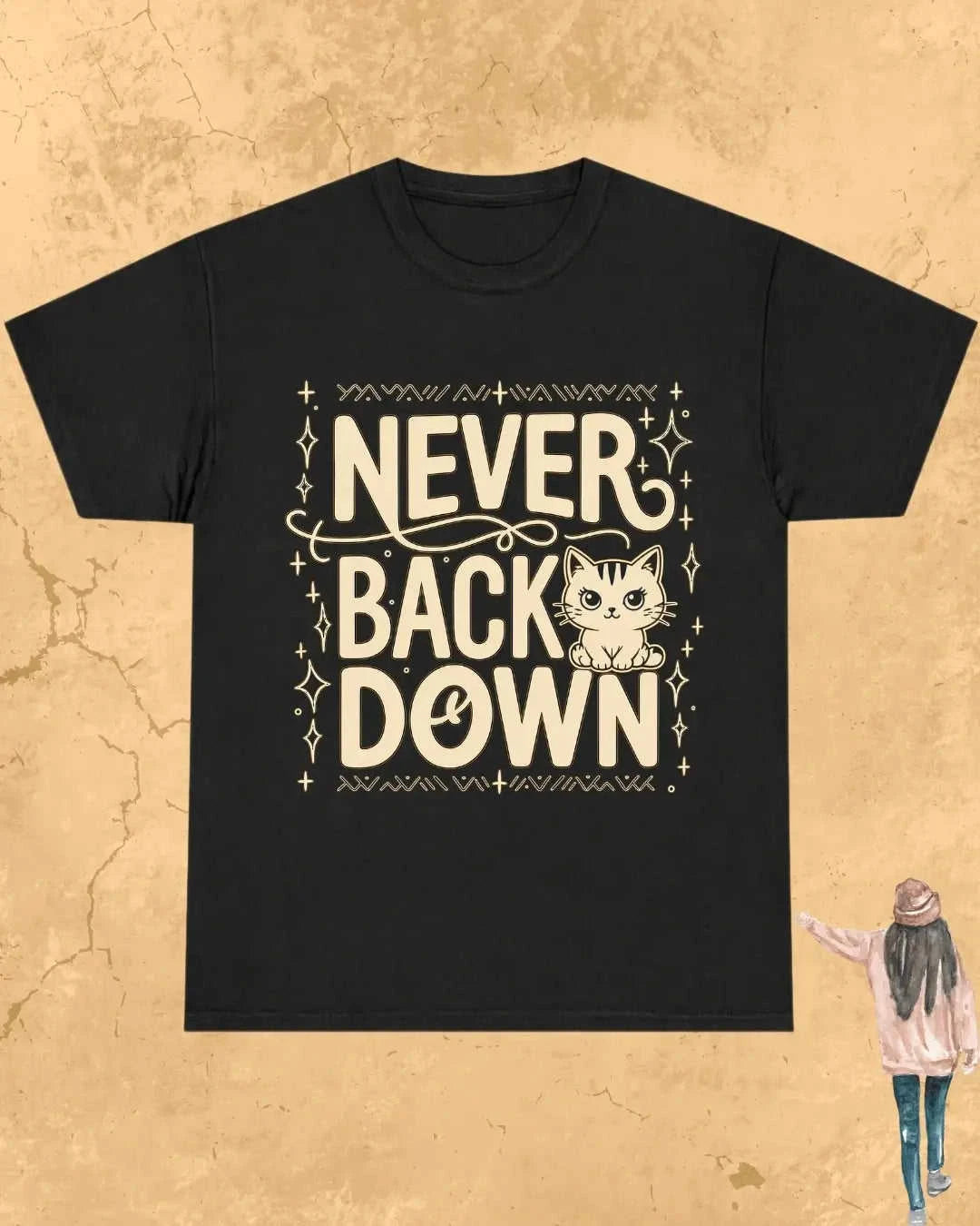 Meow Little Troublemaker Cotton Tshirt Swiftsoul