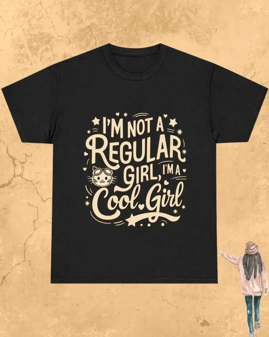 Meow Little Troublemaker Cotton Tshirt Swiftsoul