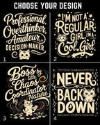 Meow Little Troublemaker Cotton Tshirt Swiftsoul