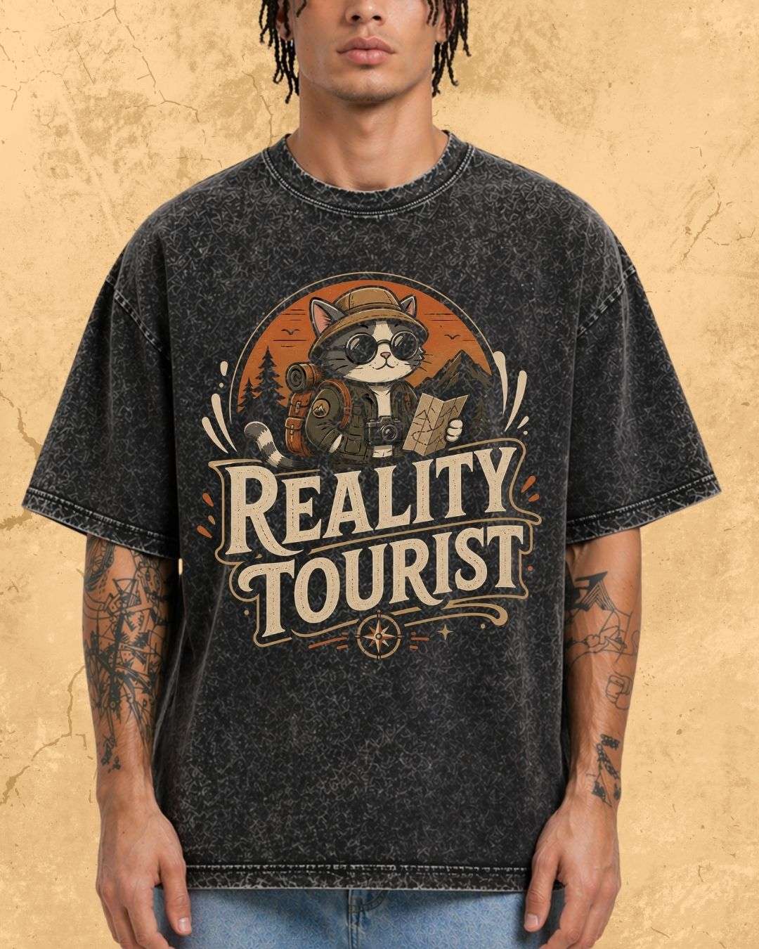 Meow Travel Mode Cotton Tshirt Billien LLC 
