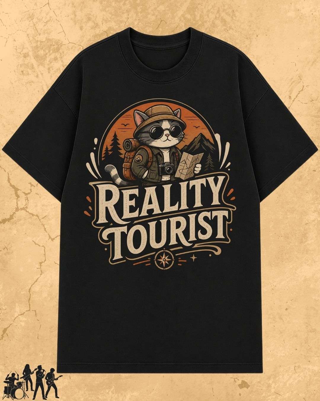 Meow Travel Mode Cotton Tshirt Billien LLC 
