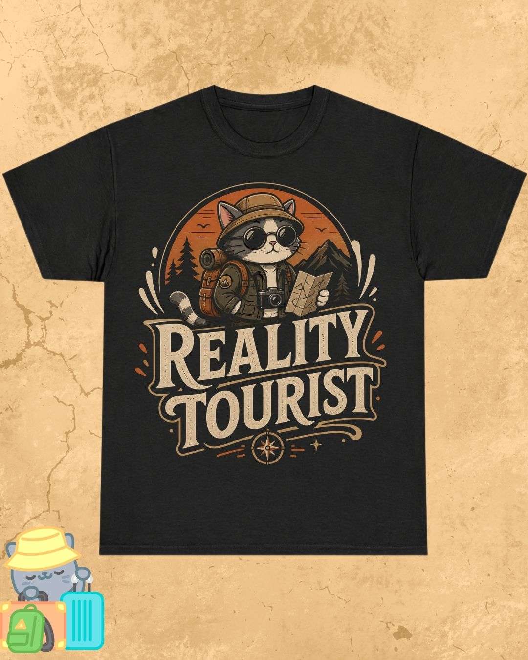 Meow Travel Mode Cotton Tshirt Billien LLC 