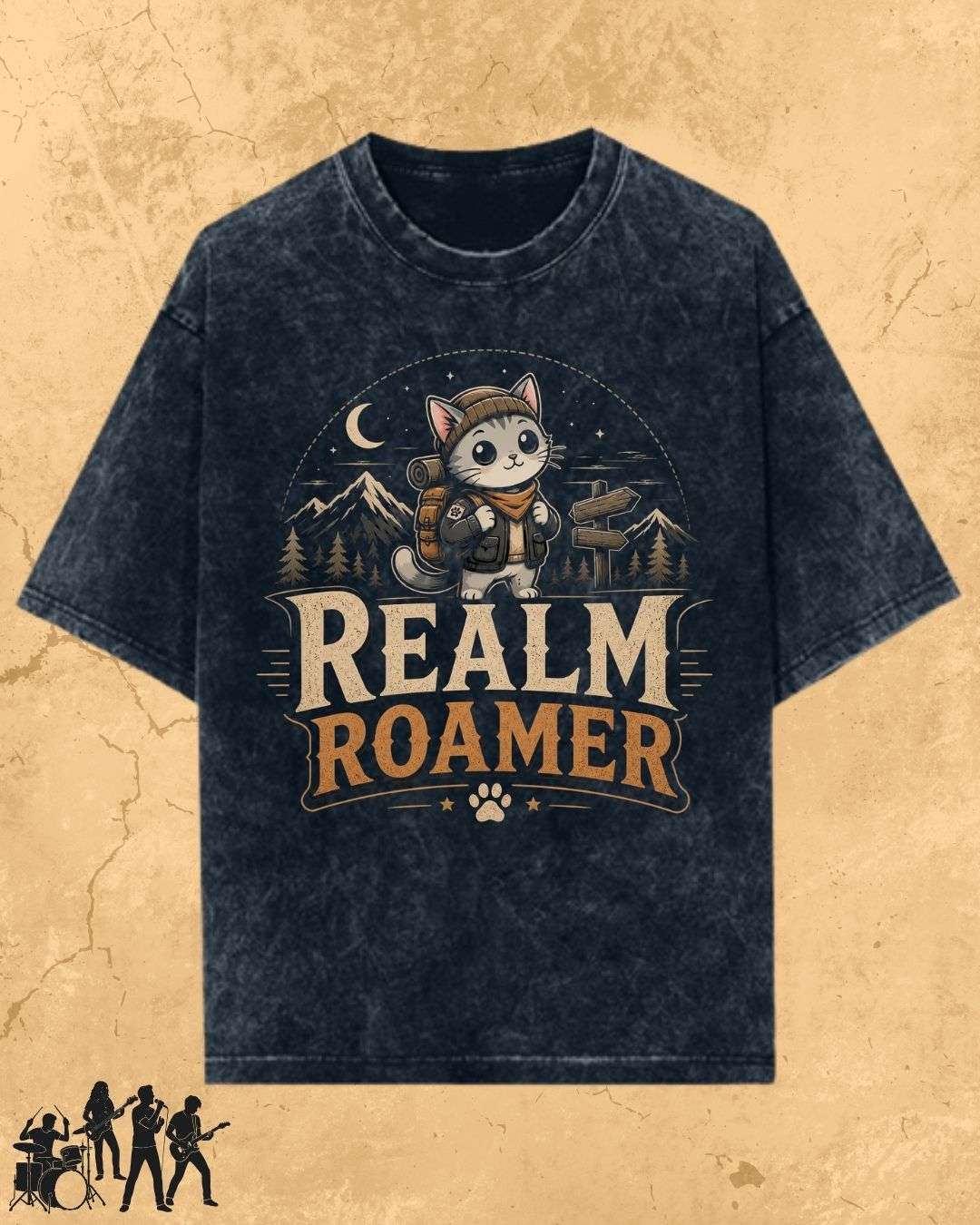 Meow Travel Mode Cotton Tshirt Billien LLC 