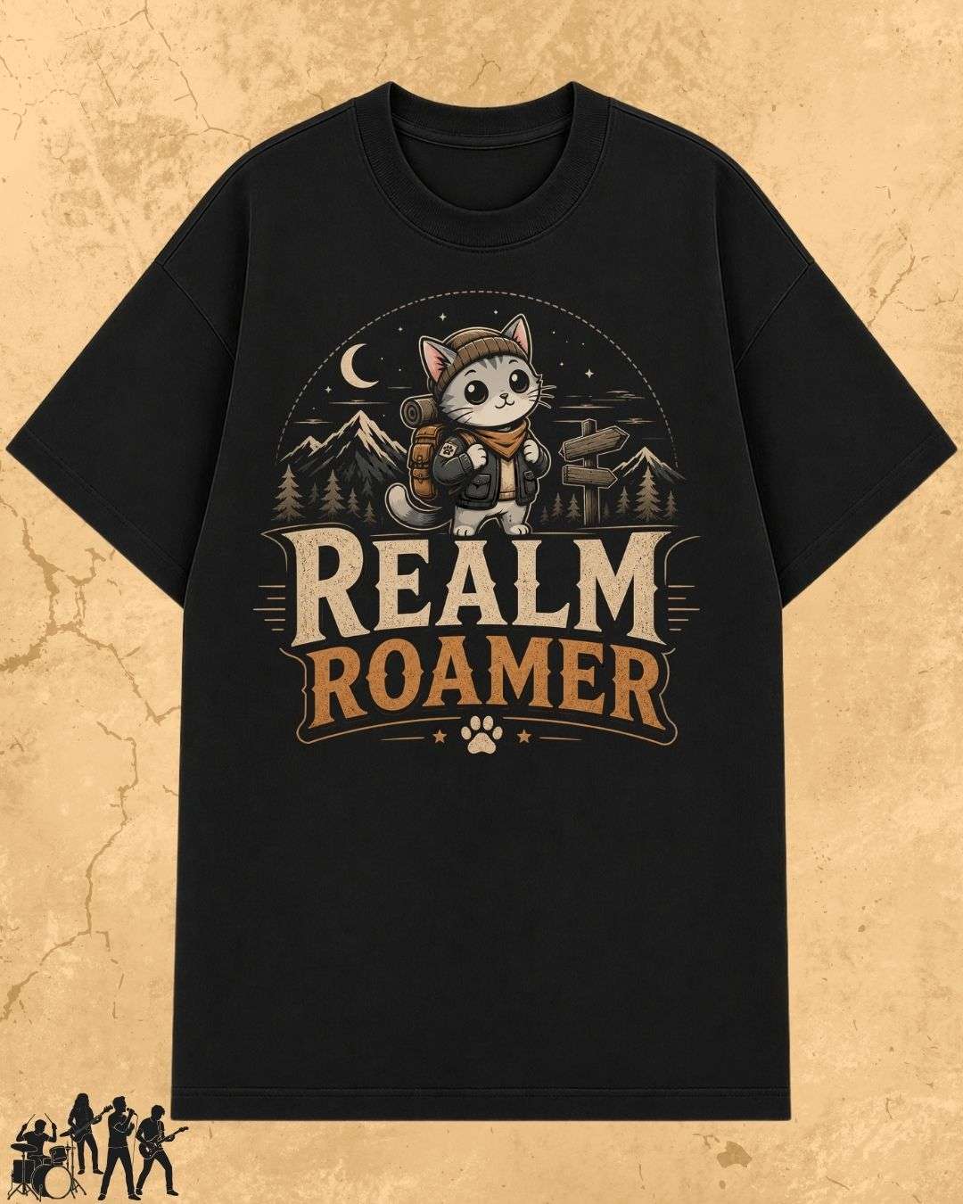 Meow Travel Mode Cotton Tshirt Billien LLC 