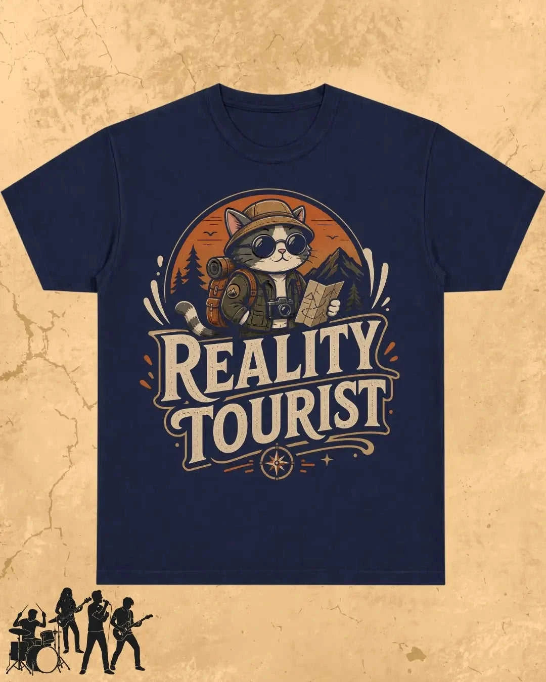 Meow Travel Mode Cotton Tshirt Swiftsoul