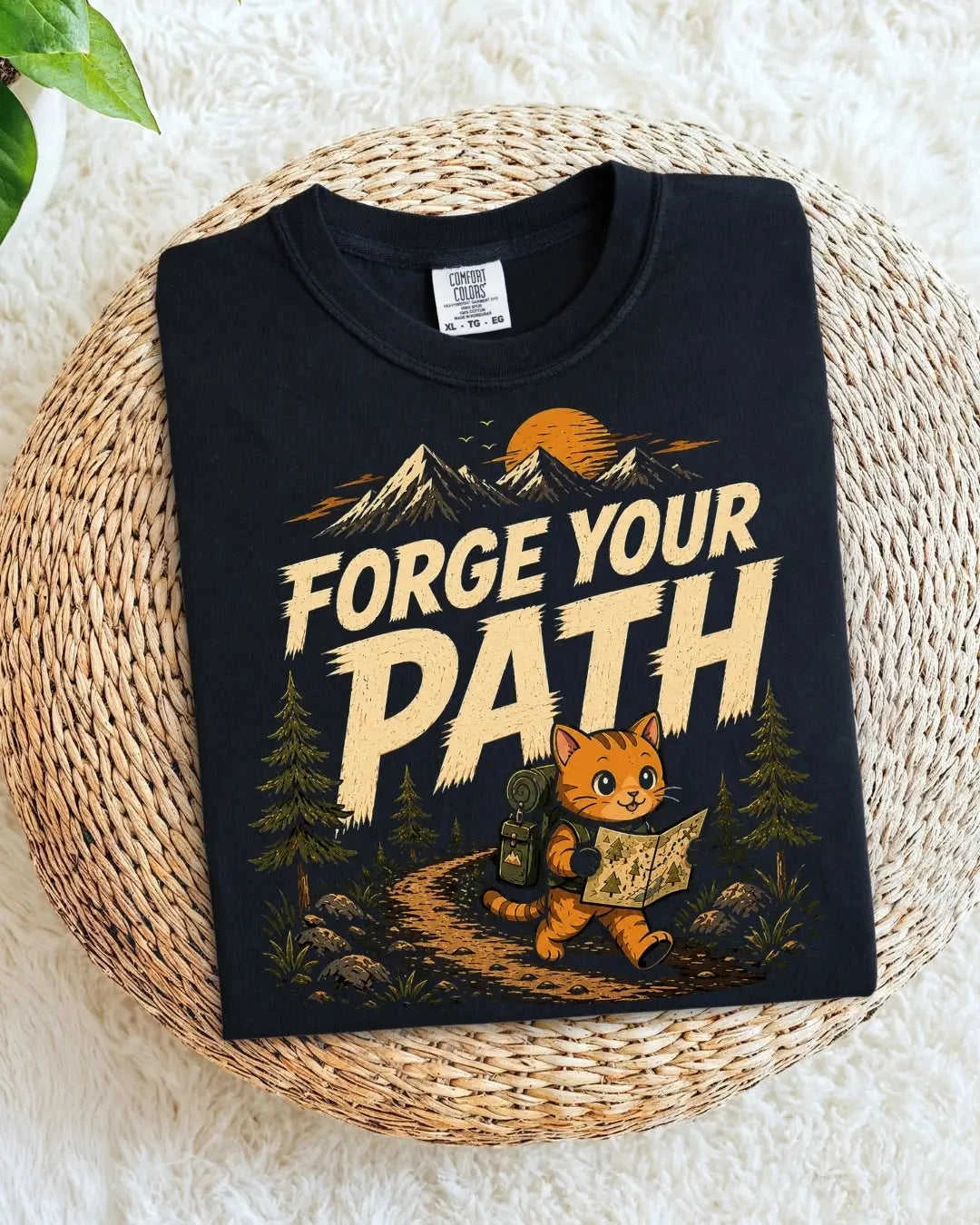 Meow Travel Mode Cotton Tshirt Swiftsoul