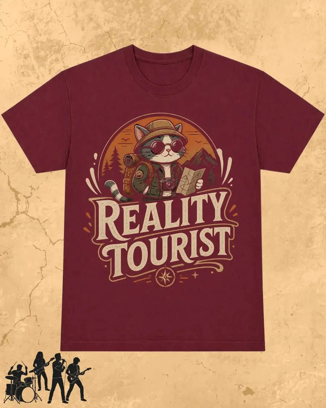 Meow Travel Mode Cotton Tshirt Swiftsoul