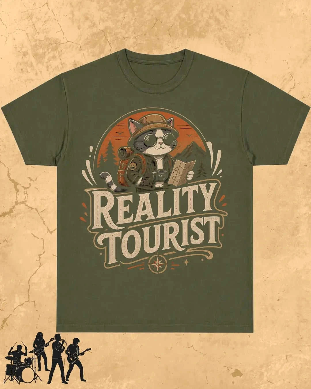 Meow Travel Mode Cotton Tshirt Swiftsoul