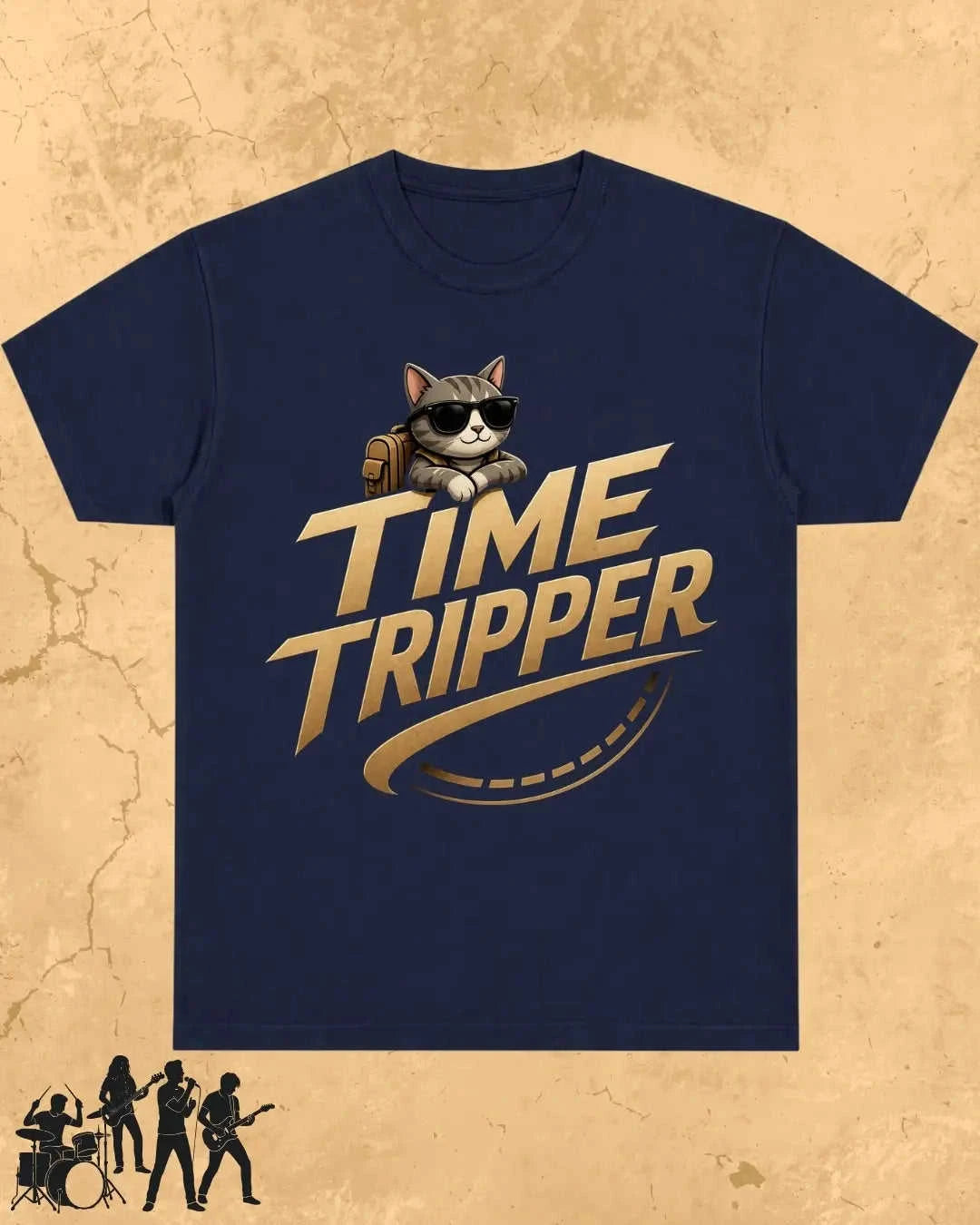 Meow Travel Mode Cotton Tshirt Swiftsoul
