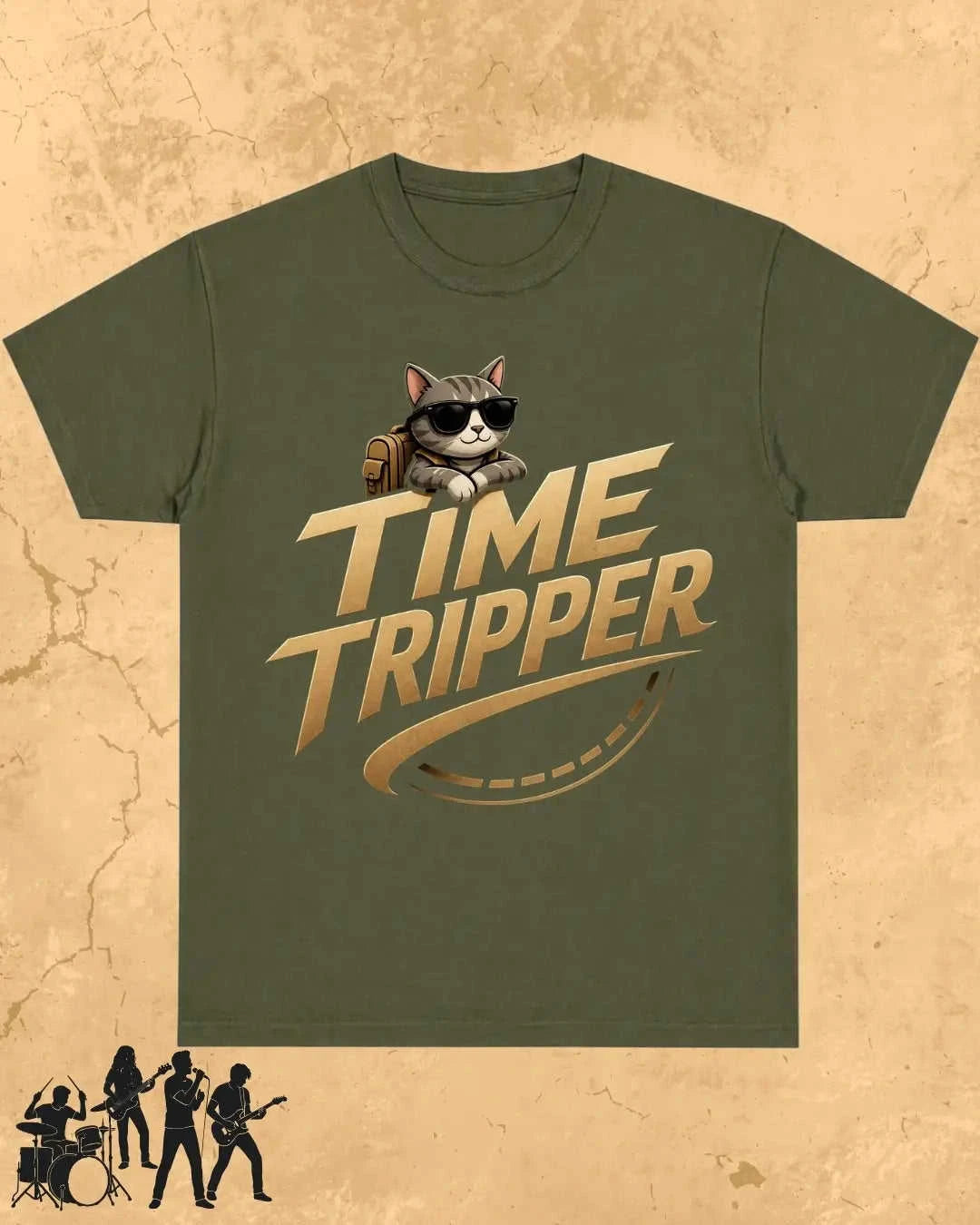 Meow Travel Mode Cotton Tshirt Swiftsoul
