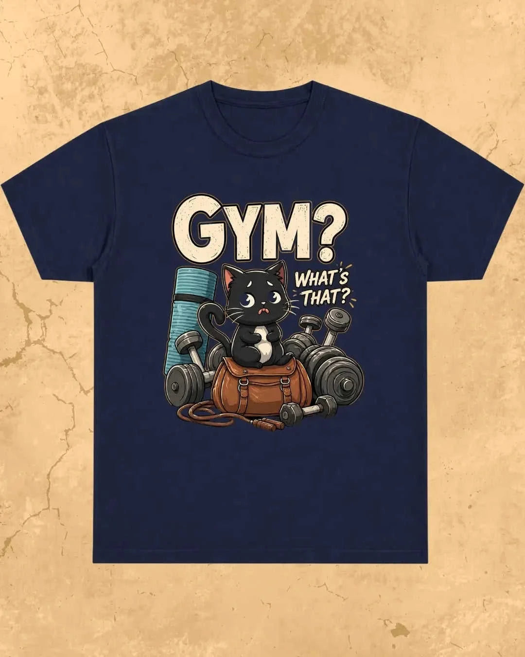Meow Workout Cotton Tshirt Swiftsoul