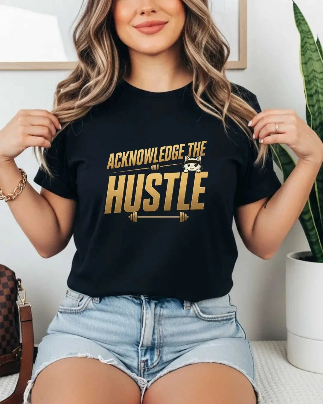 Meow Workout Cotton Tshirt Swiftsoul
