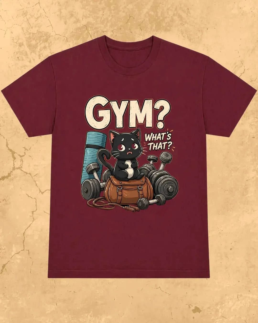 Meow Workout Cotton Tshirt Swiftsoul