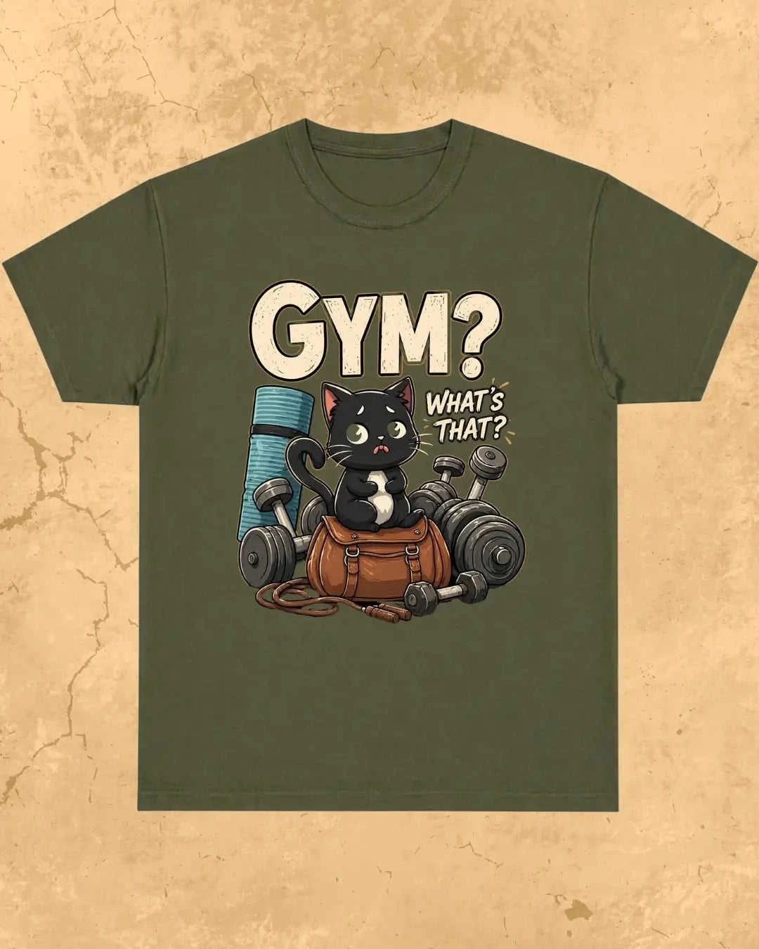 Meow Workout Cotton Tshirt Swiftsoul