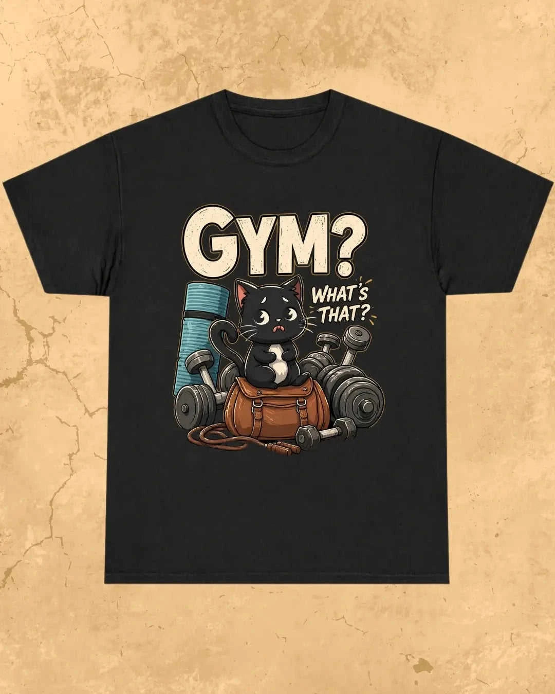 Meow Workout Cotton Tshirt Swiftsoul