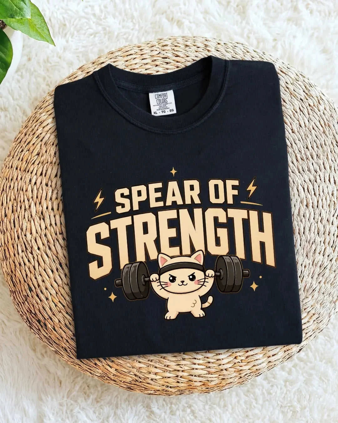 Meow Workout Cotton Tshirt Swiftsoul