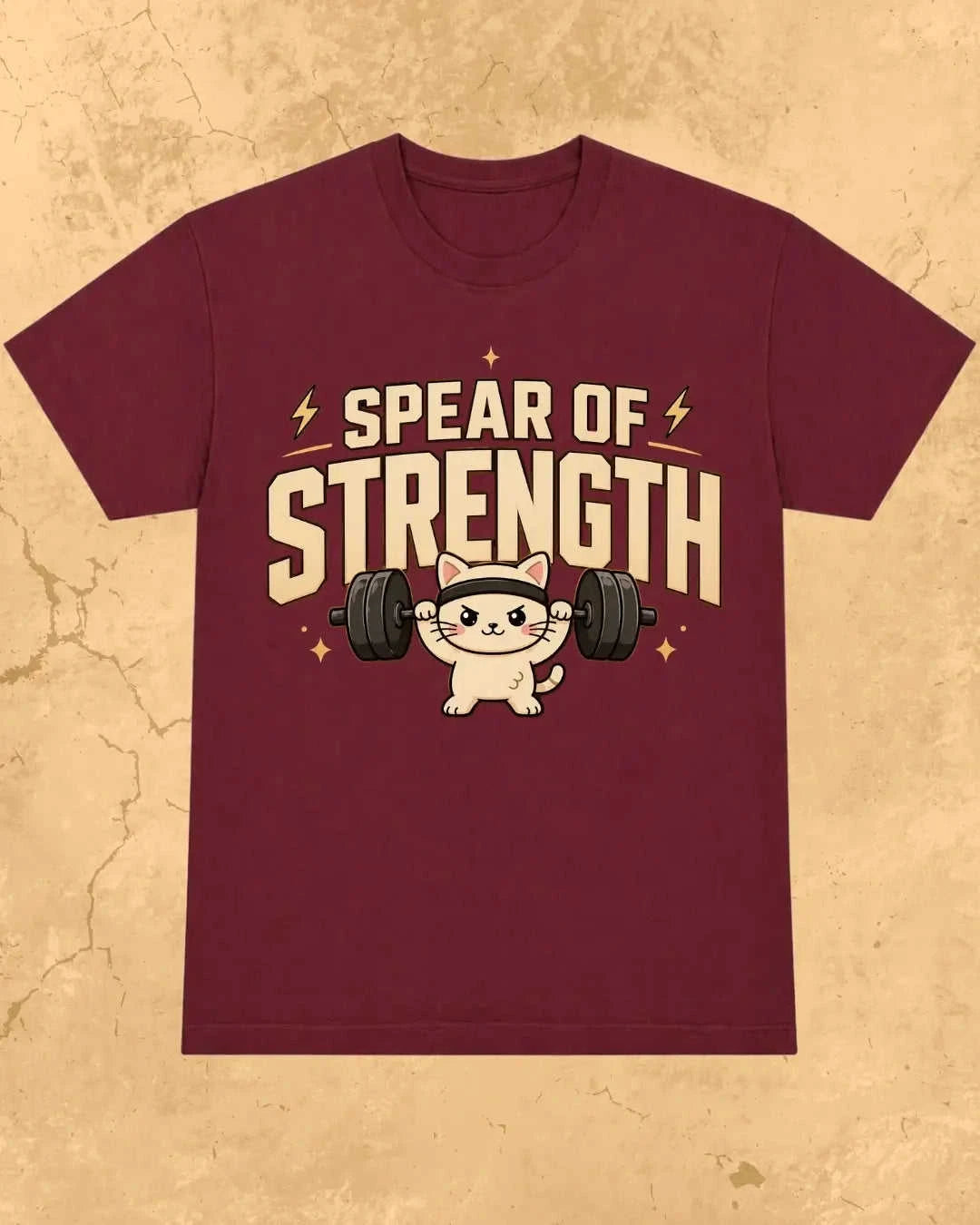 Meow Workout Cotton Tshirt Swiftsoul
