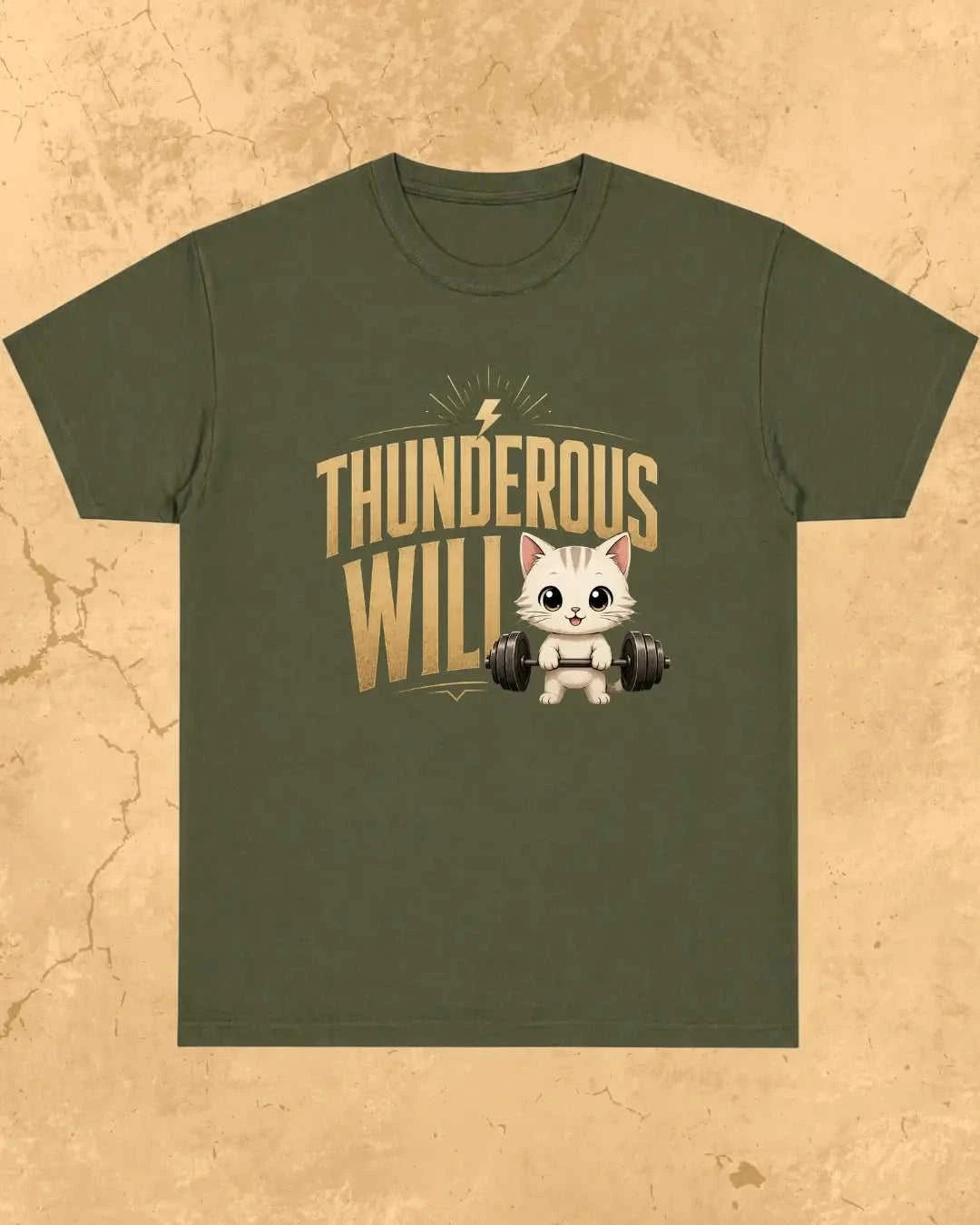 Meow Workout Cotton Tshirt Swiftsoul