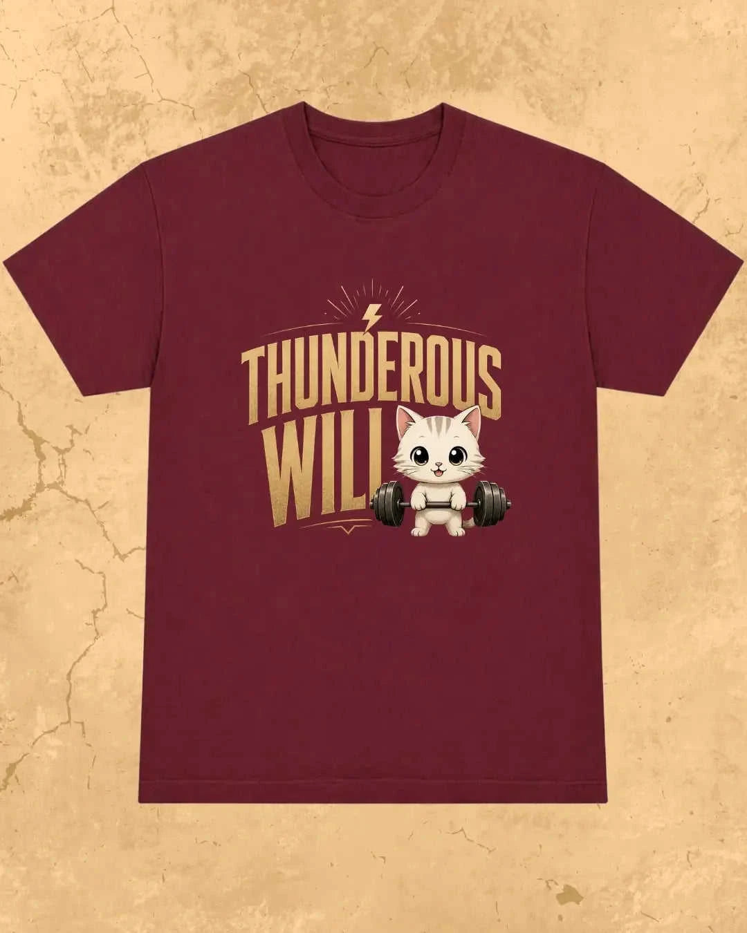 Meow Workout Cotton Tshirt Swiftsoul