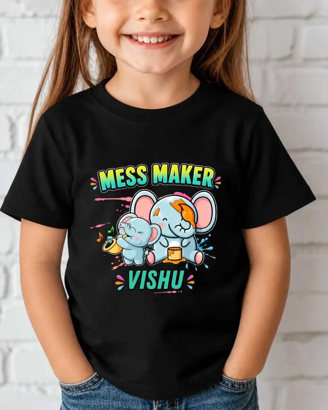 Mess Maker Custom Kids Name Tee Swiftsoul 