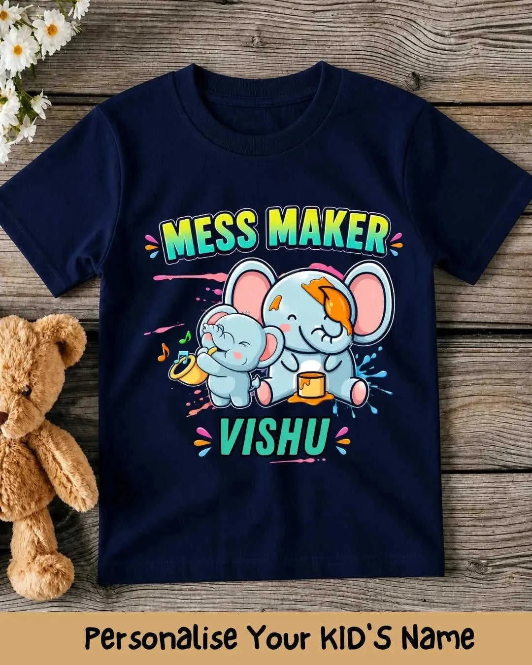 Mess Maker Custom Kids Name Tee Swiftsoul