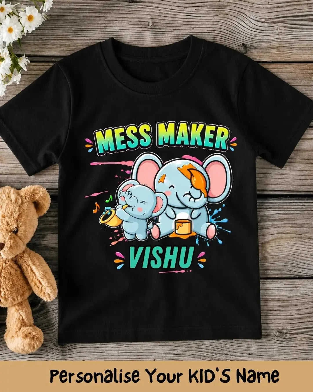 Mess Maker Custom Kids Name Tee Swiftsoul 