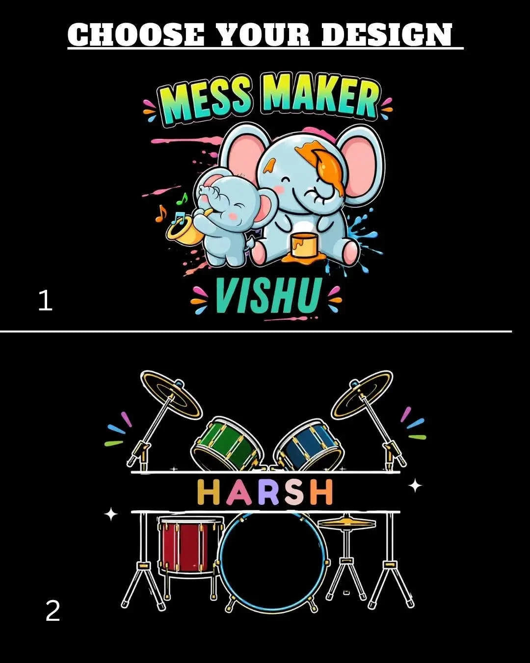 Mess Maker Custom Kids Name Tee Swiftsoul 