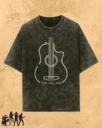 Minimal Guitar Music Cotton T-Shirt Billien LLC 