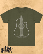 Minimal Guitar Music Cotton T-Shirt Billien LLC 