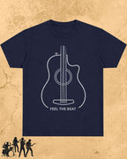 Minimal Guitar Music Cotton T-Shirt Billien LLC 