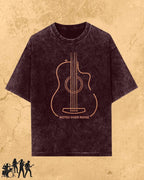 Minimal Guitar Music Cotton T-Shirt Billien LLC 