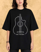 Minimal Guitar Music Cotton T-Shirt Billien LLC 