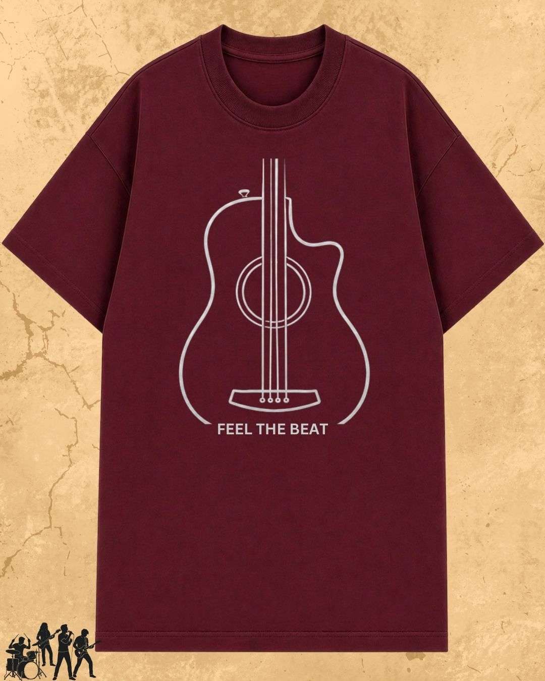 Minimal Guitar Music Cotton T-Shirt Billien LLC 