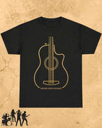 Minimal Guitar Music Cotton T-Shirt Billien LLC 